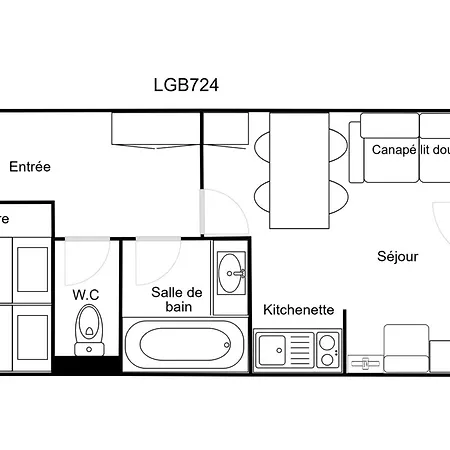 Appartement Skis Aux Pieds, 2 Pièces, 4 Pers, La Tania, Résidence Le Grand Bois - Fr-1-182a-23